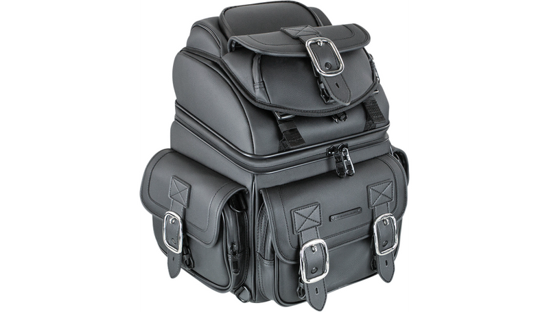 SADDLEMEN BR1800D Sissy Bar Bag - Black EX000971 - PartsOutlet.com.au