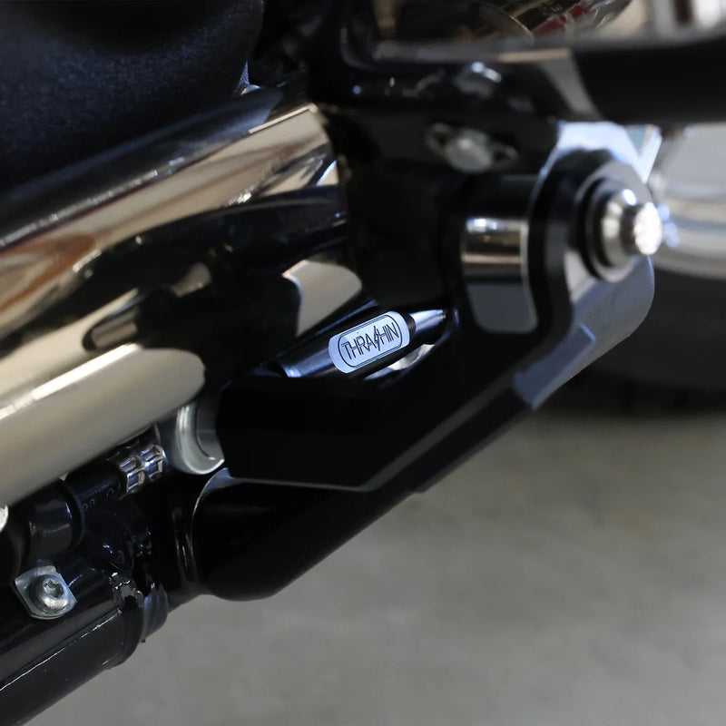 THRASHIN SUPPLY Adjustable Brake Linkage - '18-'25 Softail - Black - TSC-2301-1