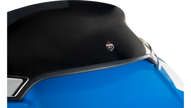 KLOCK WERKS Flare Windshield - 6" - Black - '15-'25 FLTR - KWW-01-0403