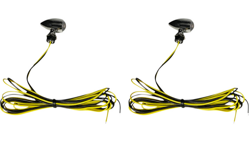 CUSTOM DYNAMICS Micro Turn Signals - Amber -Chrome - CD-MICRO-A-C