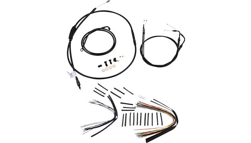 BURLY BRAND Control Kit - 18" Ape Hanger Handlebars - Softail '07-'10 - B30-1018