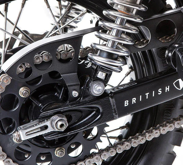 BRITISH CUSTOMS Chain Guard - Triumph 2001-2017 - Modern - Black BC707-002-B
