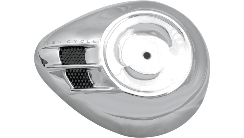 S&S CYCLE Air Stream Air Cleaner Cover in Chrome or Gloss Black for all Stealth Applications 170-0118 - PartsOutlet.com.au