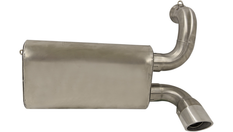 BASSANI XHAUST Muffler - Stainless Steel - Polaris RZR XP 900 2014 - 6R9017 - PartsOutlet.com.au