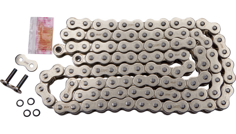 DRAG SPECIALTIES 530 Series - O-Ring Chain - Chrome - Harley-Davidson 1936-1990 - 104 Links DS530POS104L - PartsOutlet.com.au