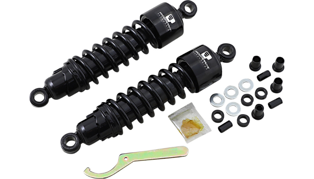 PROGRESSIVE SUSPENSION 412 Series Shock - 12" - Standard - Black - Harley-Davidson 2006-2022 - FLH/T 412-4079B