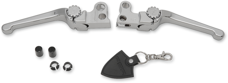 PSR Anthem Adjustable Lever Set for Harley Models - Chrome 12-00650-20