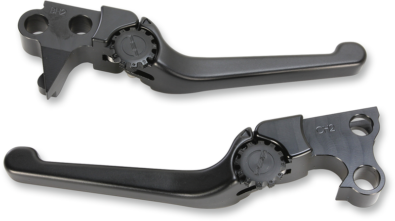 PSR Anthem Adjustable Lever Set for Harley Models - Black 12-00651-22