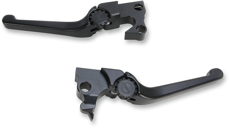 PSR Anthem Adjustable Lever Set for Harley Models - Black 12-00655-22