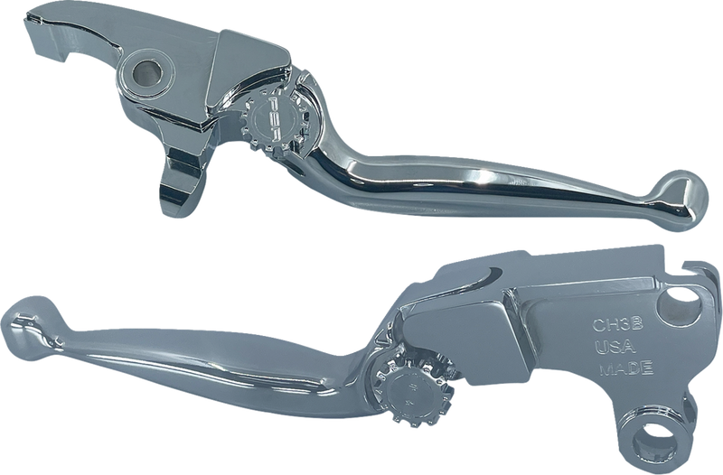 PSR Journey Adjustable Lever Set for Harley Models - Chrome 12-00617-20