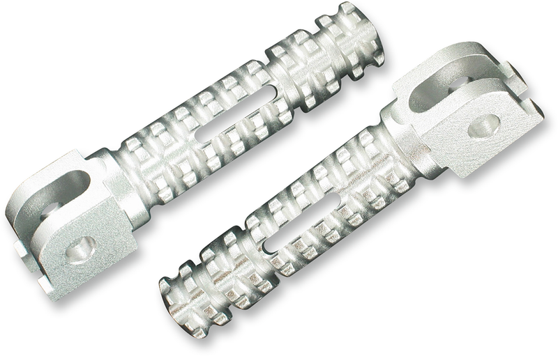 PSR Foot Pegs - Silver - BMW/Honda '87-'25 03-01200-21