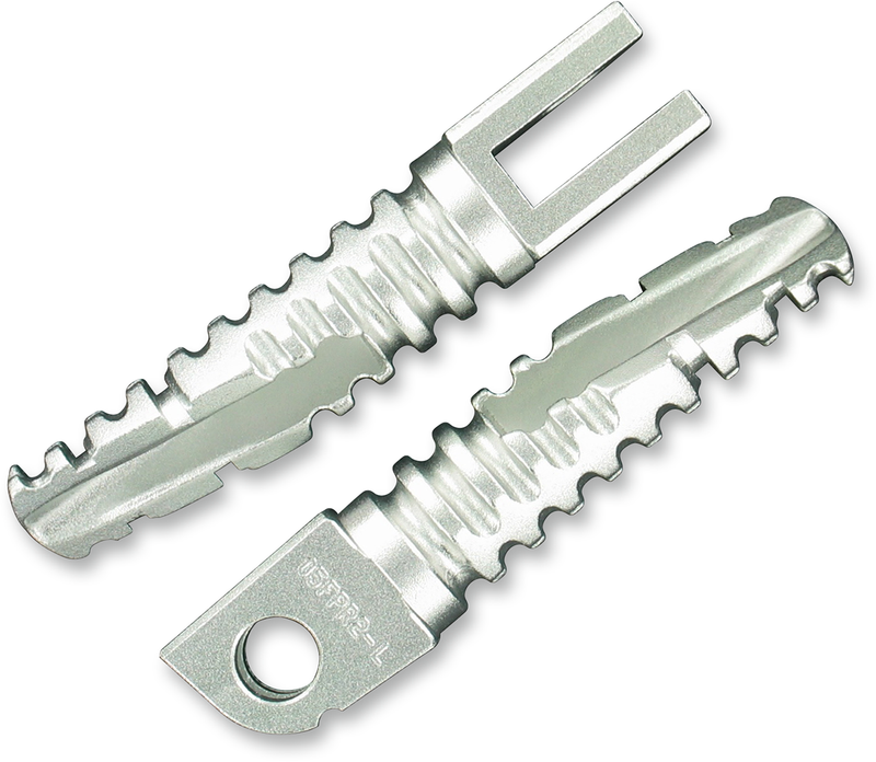 PSR Foot Pegs - Silver - Suzuki '88-'09 05-01202-21