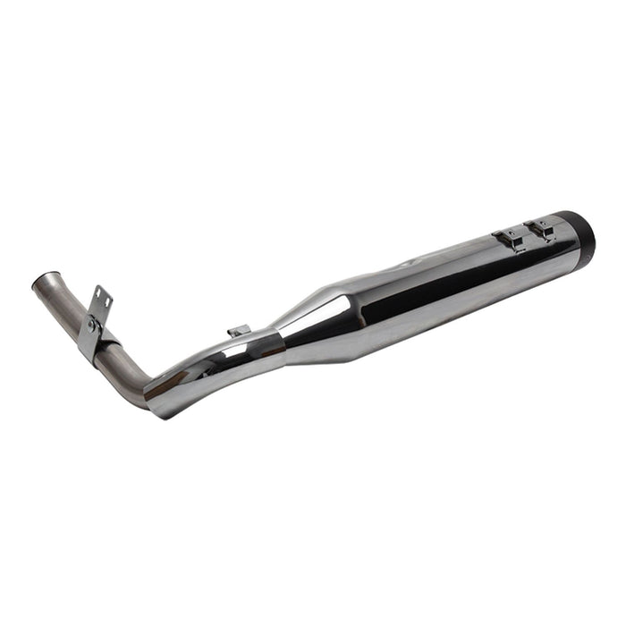 S&S CYCLE SHADOW PIPE for 2009–2021 TOURING MODELS with S&S SIDEWINDER® 2-1–Chrome - 550-0829 - PartsOutlet.com.au