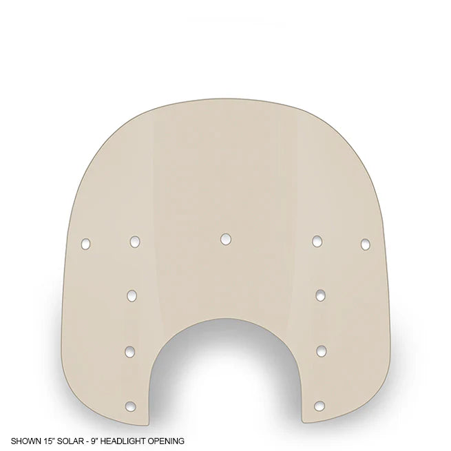 MEMPHIS SHADES Fats Windshield - 15" - 9" Headlight Cutout - Solar - MEP3529