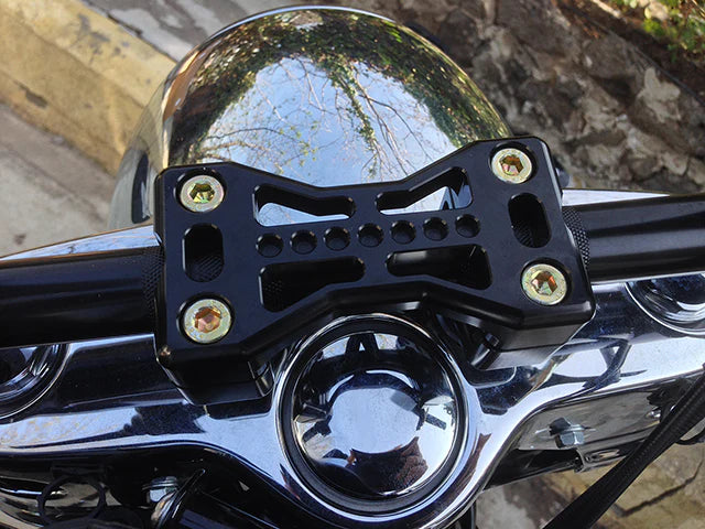 JOKER MACHINE Handlebar Clamp - 900 - Harley Davidson - Black 03-861B - PartsOutlet.com.au