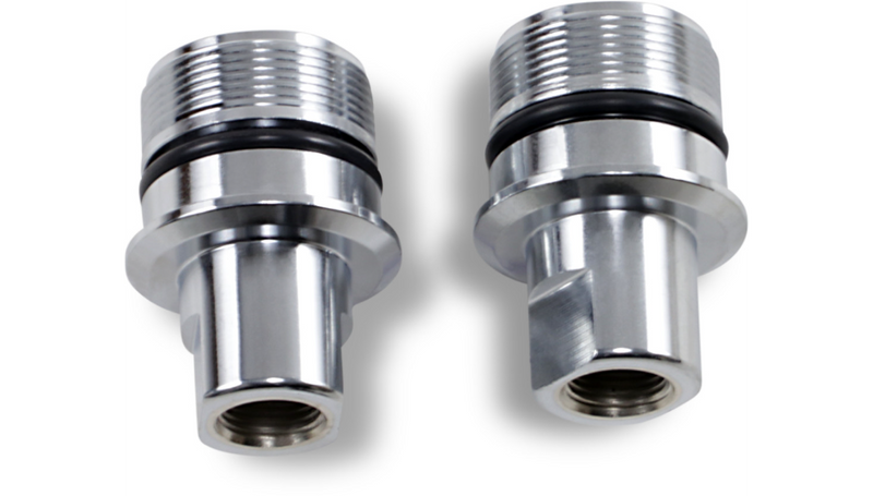 DRAG SPECIALTIES Lower Fork Tube Cap - Harley-Davidson 1977-2017 - Chrome 23-0213-BC114 - PartsOutlet.com.au