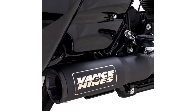 VANCE & HINES Hi-Output RR Exhaust System - Matte Black - '17-'23 FL - 47321 - PartsOutlet.com.au
