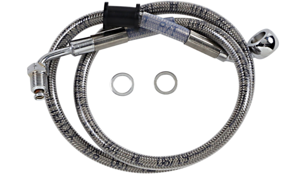 DRAG SPECIALTIES Brake Line - +6" - Stainless Steel - '18-'22 Softail 618604-6