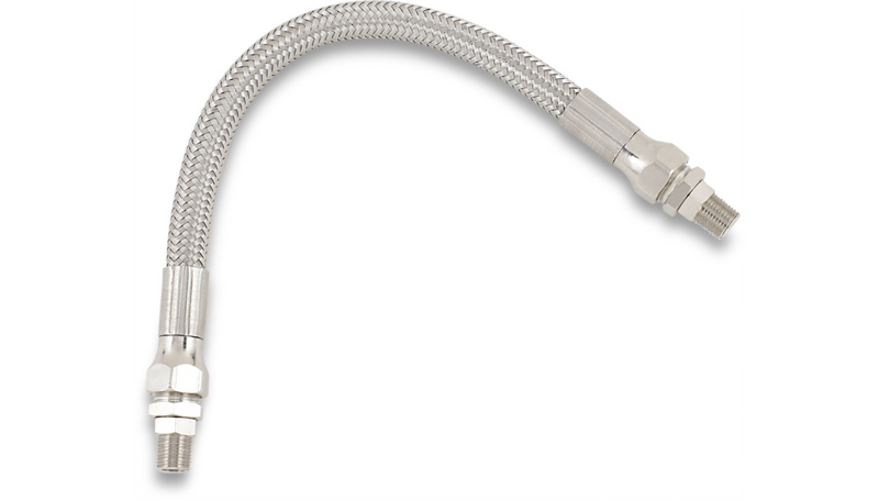DRAG SPECIALTIES Oil Line with Fittings - Stainless Steel - 9" - 609