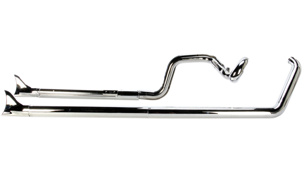 COBRA True Dual Exhaust - Fishtail - '07-'11 Softail 6988