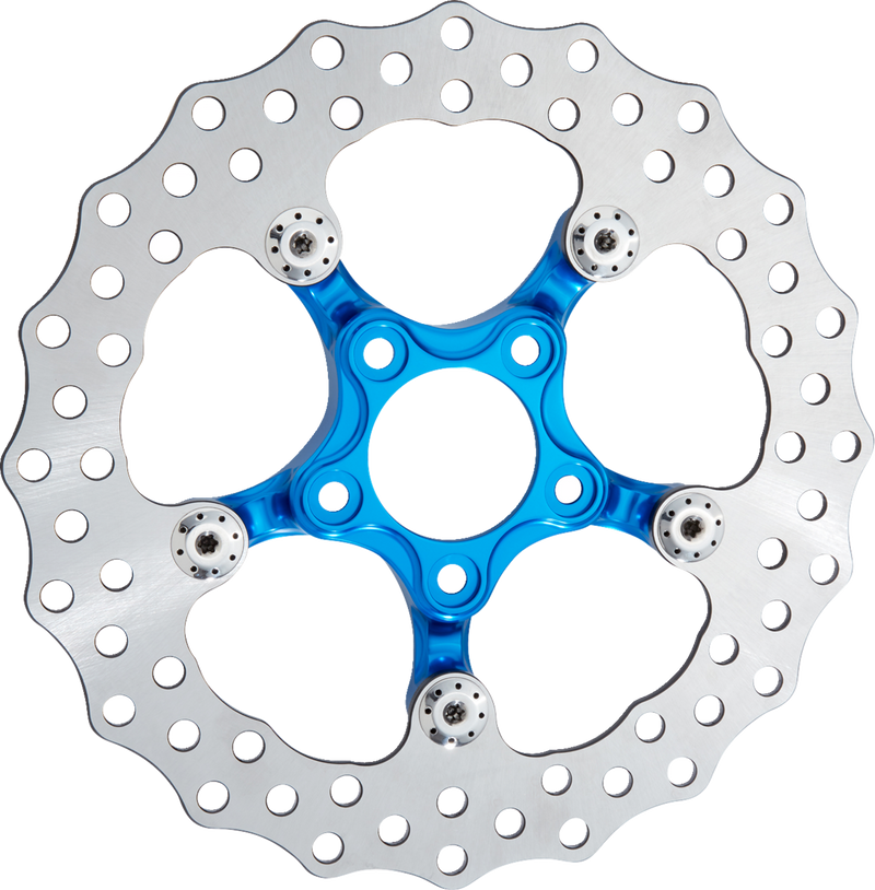 ARLEN NESS Spider Rotor - 11-1/2" - Blue - Harley-Davidson '00-'14 - 300-060