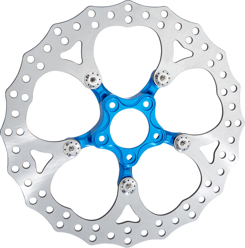 ARLEN NESS Spider Rotor - 14" - Blue - Harley-Davidson '00-'24 - 300-062