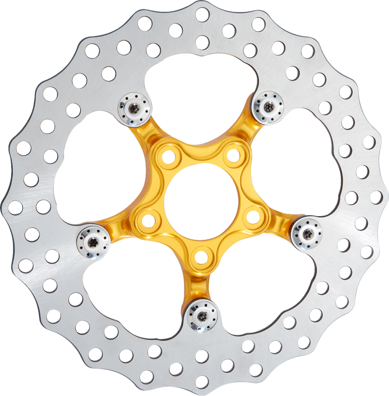 ARLEN NESS Spider Rotor - 11-1/2" - Gold - Harley-Davidson '00-'14 - 300-064