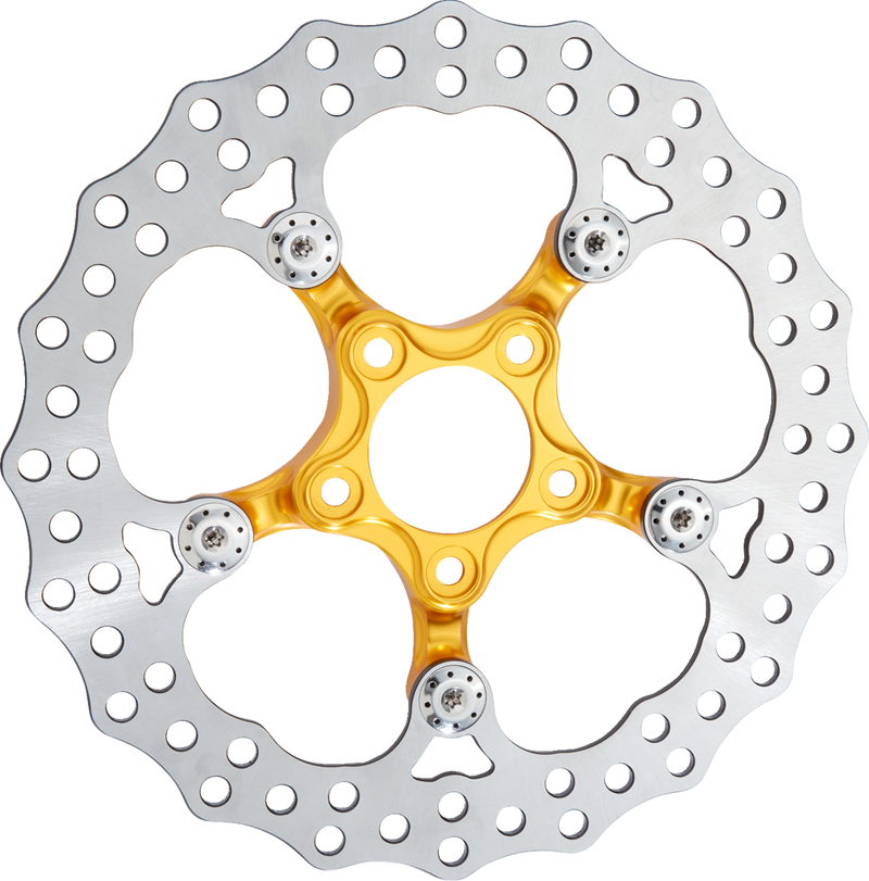 ARLEN NESS Spider Rotor - 11.8" - Gold - Harley-Davidson '00-'24 - 300-065
