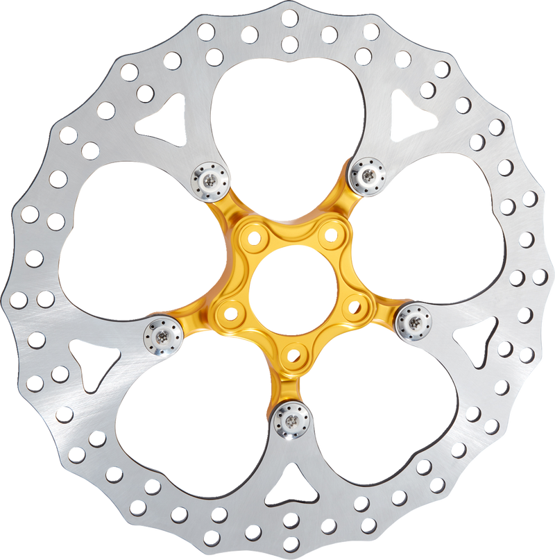 ARLEN NESS Spider Rotor - 14" - Gold - Harley-Davidson '00-'24 - 300-066