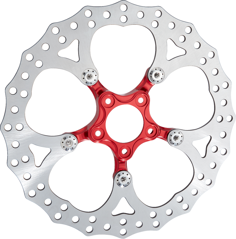 ARLEN NESS Spider Rotor - 14" - Red - Harley-Davidson '00-'24 - 300-070