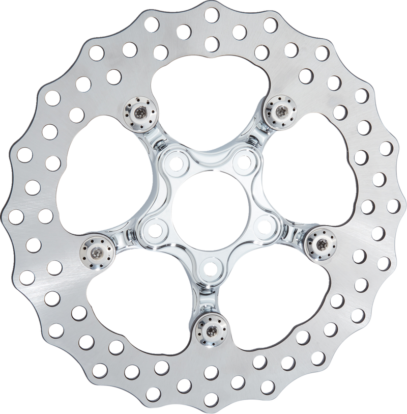 ARLEN NESS Spider Rotor - 11-1/2" - Chrome - Harley-Davidson '00-'14 - 300-073