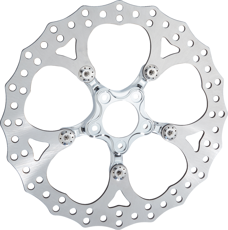 ARLEN NESS Spider Rotor - 14" - Chrome - Harley-Davidson '00-'24 - 300-075