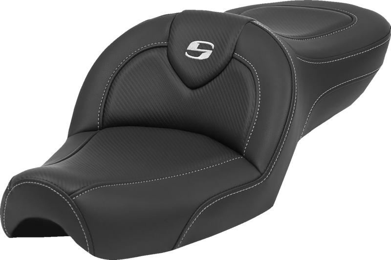 SADDLEMEN Roadsofa Seat - without Backrest - Carbon Fiber - XL '79-'03 879-03-185 - PartsOutlet.com.au