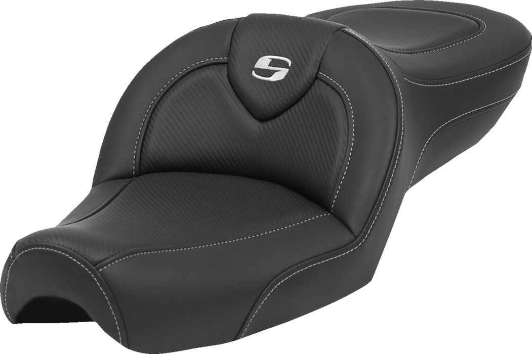 SADDLEMEN Roadsofa Seat - without Backrest - Carbon Fiber - XL '79-'03 879-03-185 - PartsOutlet.com.au