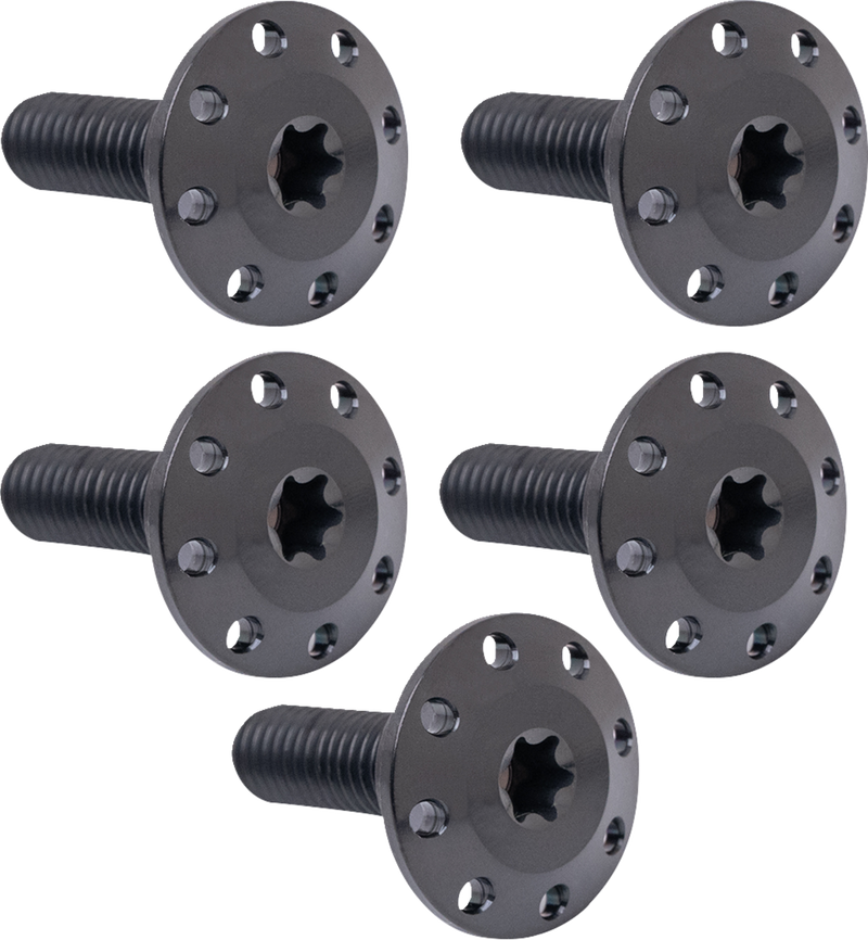 ARLEN NESS Bolt Kit - Holeshot/Rotor/Front - Spoke Mount - Black - 5 Pack - '14-'23 FLT - 300-907 - PartsOutlet.com.au