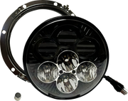 CUSTOM DYNAMICS Headlight - Shark Demon? - LED - Color Changing SD2-7-13