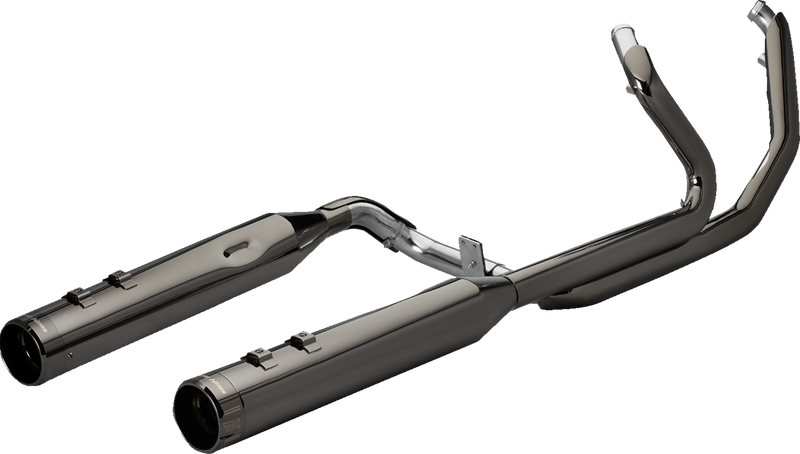 KHROME WERKS 2-into-2 Dominator M8 Exhaust System with 4-1/2" Mufflers - Eclipse with Klassic Tip - M8 FL '17-'24 - 201500