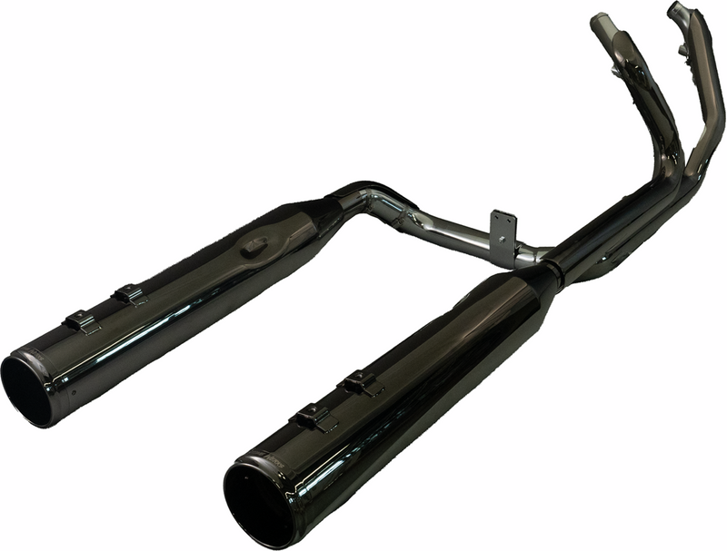 KHROME WERKS 2-into-2 Dominator Exhaust System with 4-1/2" Mufflers - Eclipse with Race Tip - Twin Cam '09-'16 - 201150