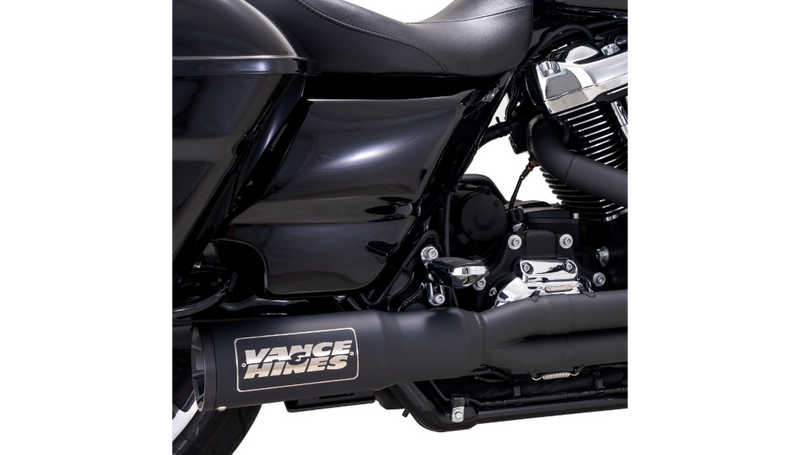 VANCE & HINES Hi-Output RR Exhaust System - Matte Black - '17-'23 FL - 47321 - PartsOutlet.com.au