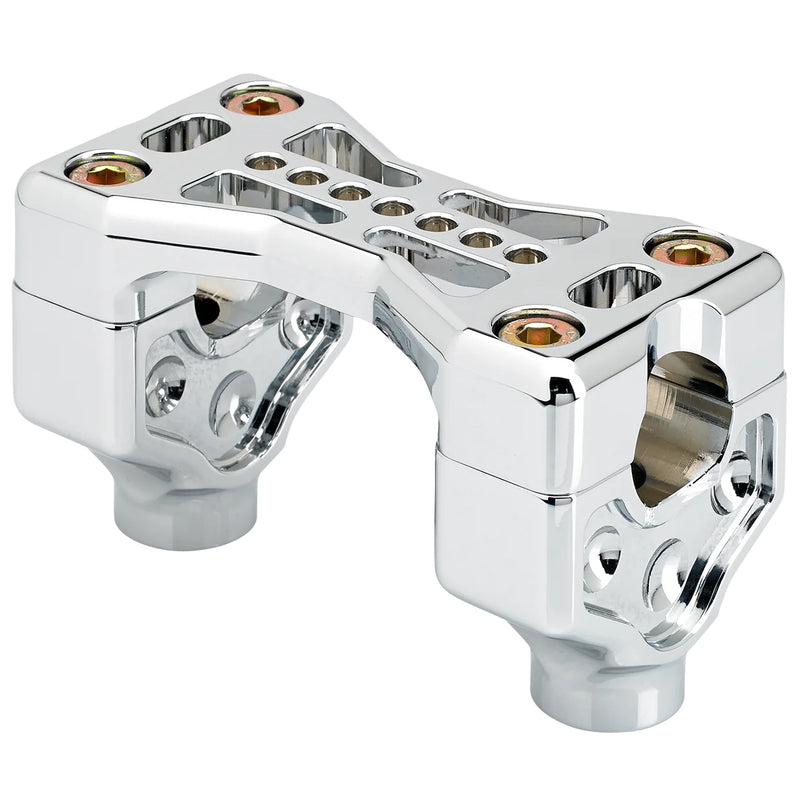 JOKER MACHINE Handlebar Clamp - 900 - Harley Davidson - Chrome 03-861C - PartsOutlet.com.au