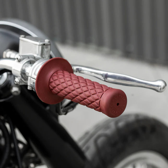 BILTWELL Grips - Thruster - 1" - Oxblood 6702-0301