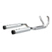 S&S CYCLE EL DORADO EXHAUST SYSTEM for M8 TOURING MODELS–Chrome with Black Highlight Machined Tracer End Cap 550-0701C - PartsOutlet.com.au