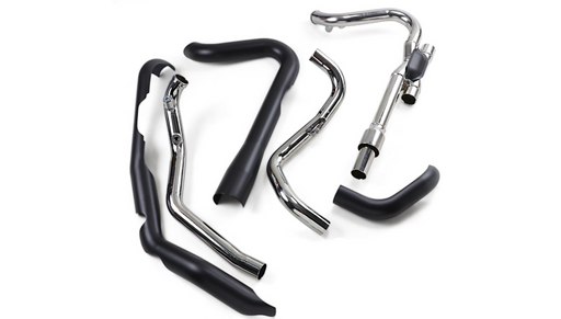 COBRA Dual Bung Headpipes - '17-'20 FL Black 6255DBRB - PartsOutlet.com.au