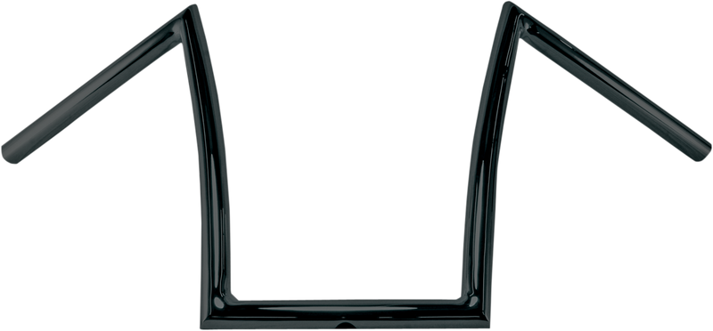 TODD'S CYCLE 1" Strip Handlebar - 12" - Black SB12-2