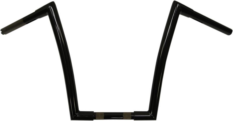 TODD'S CYCLE 1-1/4" Strip Handlebar - 14" Rise - Black 0601-2551