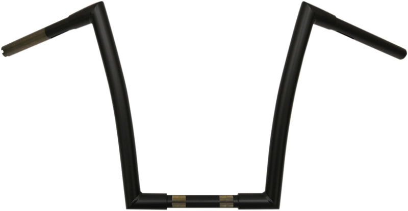 TODD'S CYCLE 1-1/4" Strip Handlebar - 14" Rise - Flat Black 0601-2552
