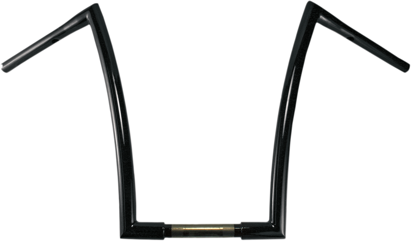 TODD'S CYCLE 1-1/4" Strip Handlebar - 17" Rise - Black 0601-2714