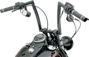 TODD'S CYCLE 1-1/4" Strip Handlebar - Springer - 12" Rise - Black 0601-2802