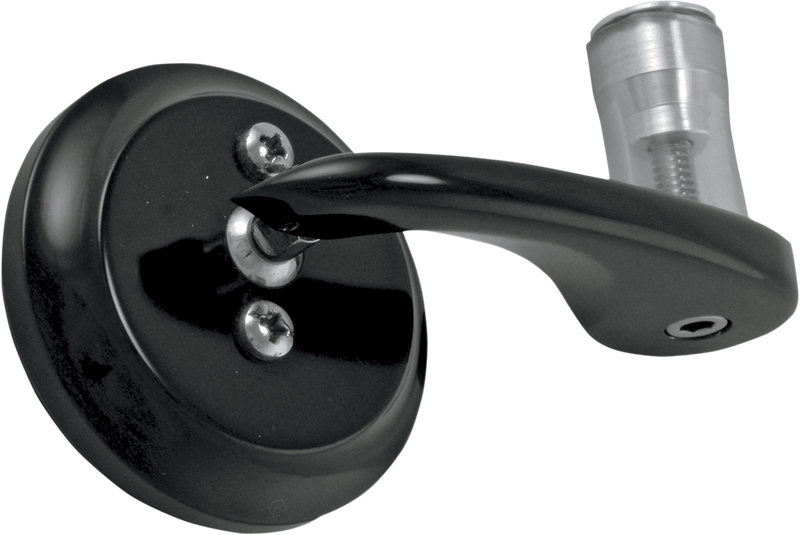 TODD'S CYCLE Mirror - Shooter - Side View - Round - Black - Left BSML-2
