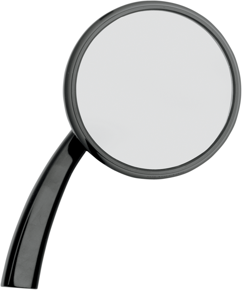 TODD'S CYCLE Mirror - Shooter - Side View - Round - Black - Right - Each SMR-2